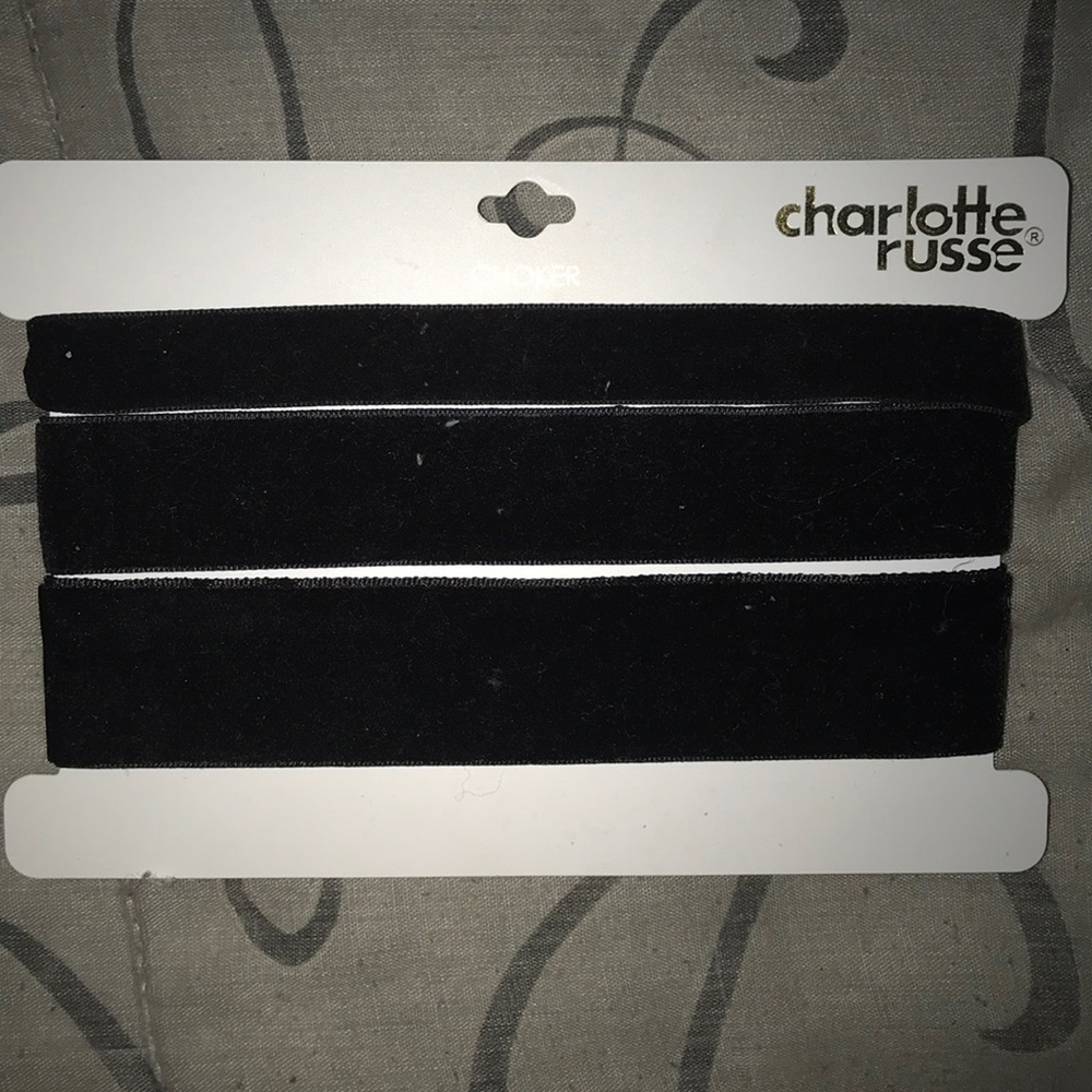 Charlotte Russe Black Velvet Chokers